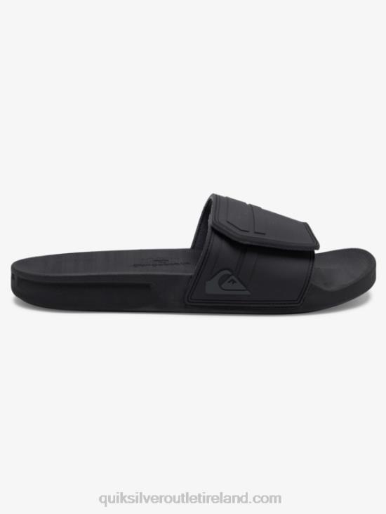 Men Quiksilver Rivi Slide Adjust Sliders N02TD1016 black/grey