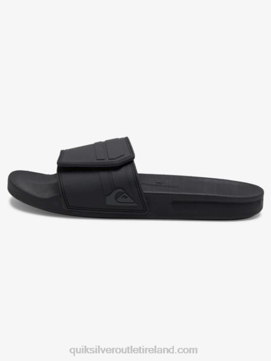 Men Quiksilver Rivi Slide Adjust Sliders N02TD1016 black/grey
