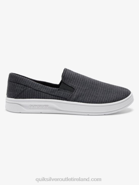 Men Quiksilver Harbor Wharf Slip-On Shoes N02TD1288 black