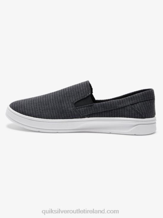 Men Quiksilver Harbor Wharf Slip-On Shoes N02TD1288 black